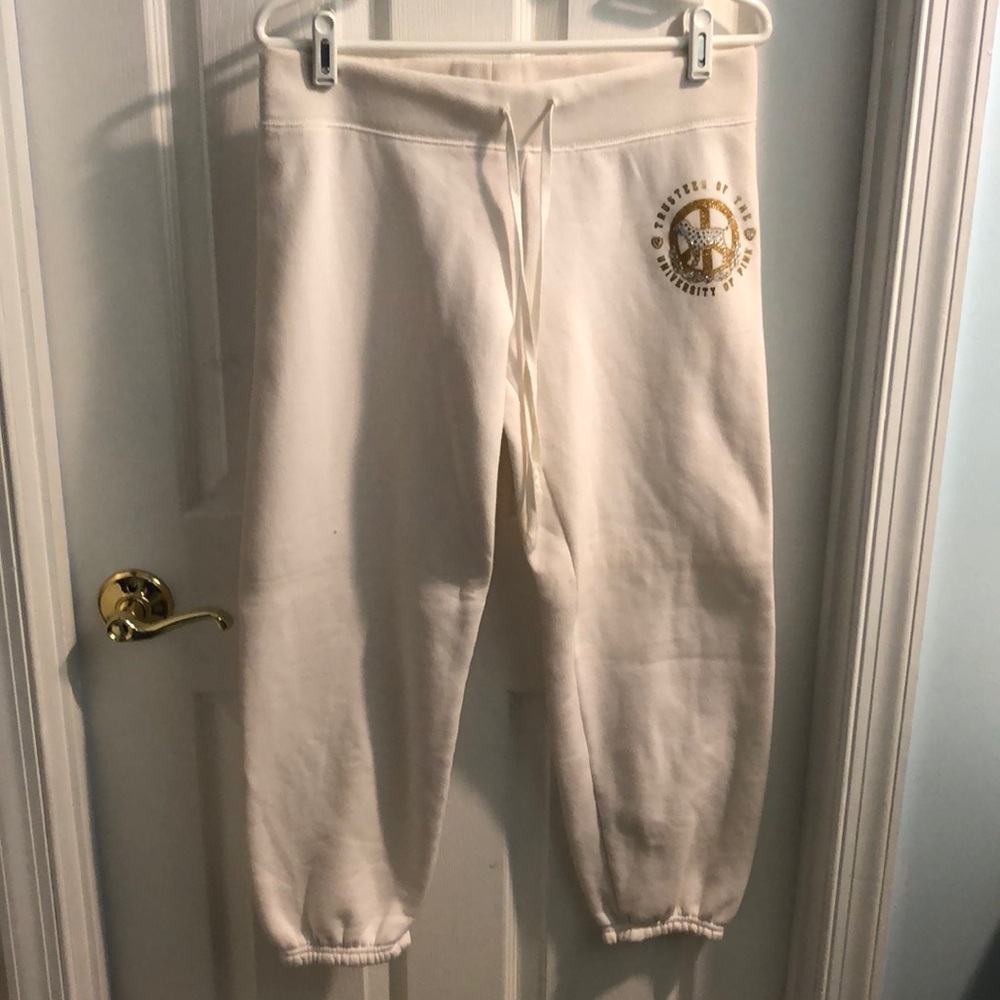 PINK cropped Capri sweatpants